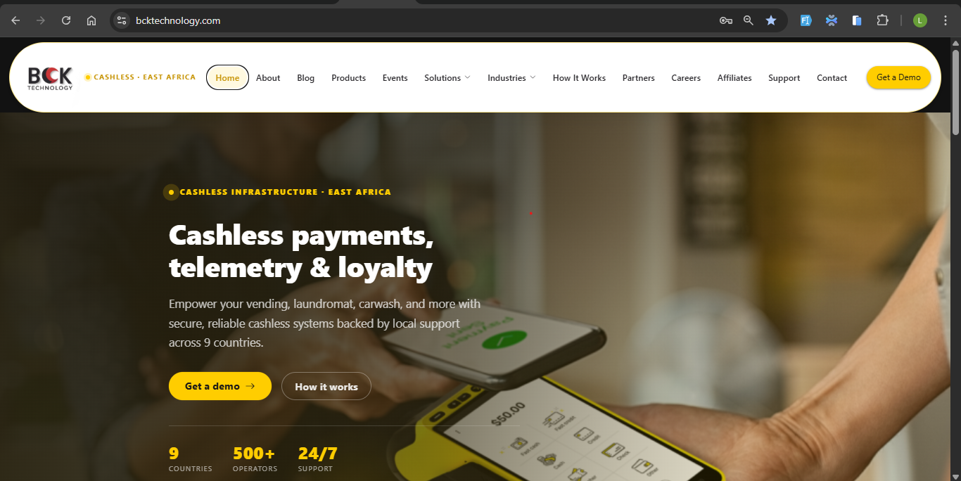 BCK Technology Website