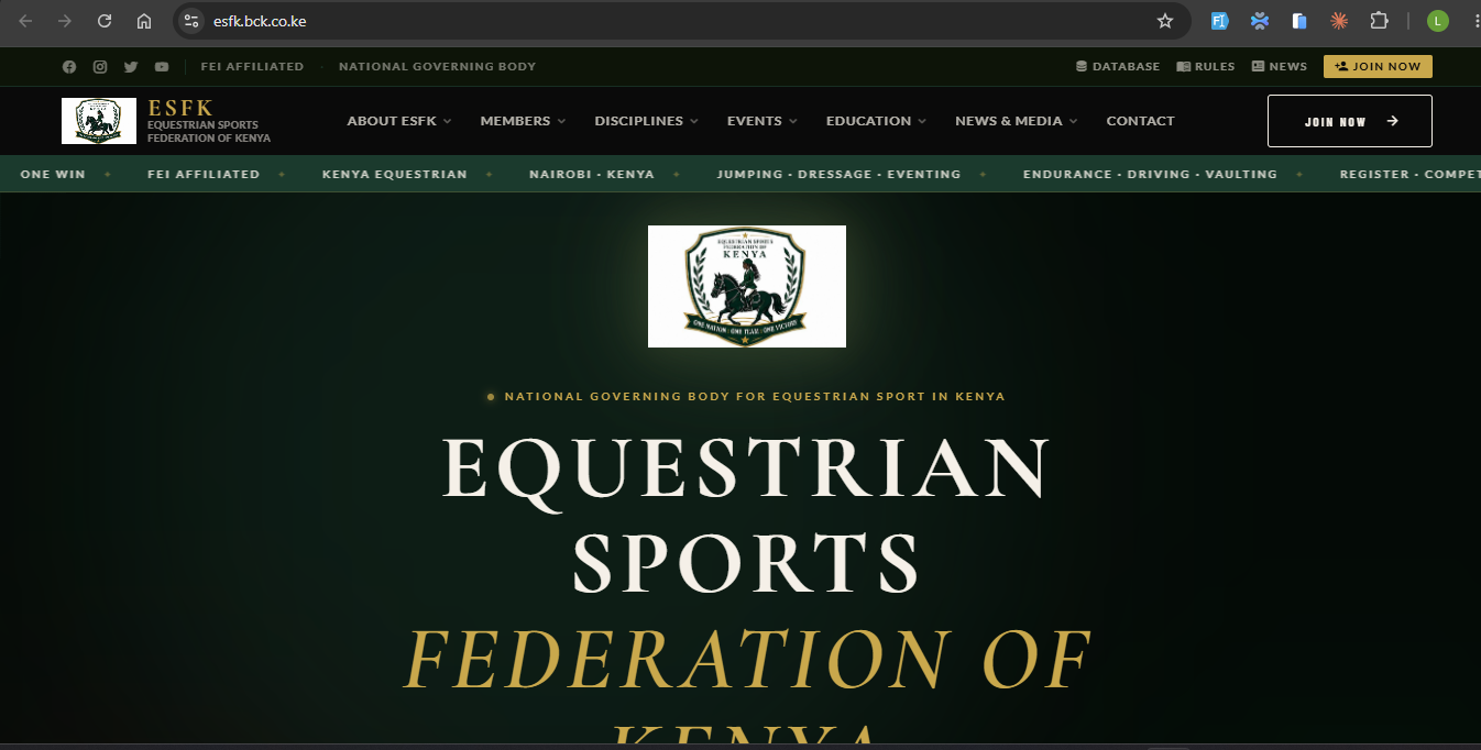 ESFK — Equestrian Sports Federation of Kenya